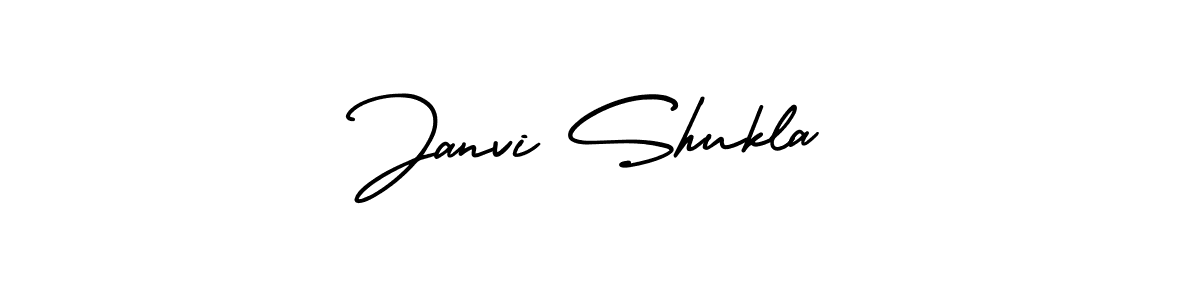 How to make Janvi Shukla name signature. Use AmerikaSignatureDemo-Regular style for creating short signs online. This is the latest handwritten sign. Janvi Shukla signature style 3 images and pictures png