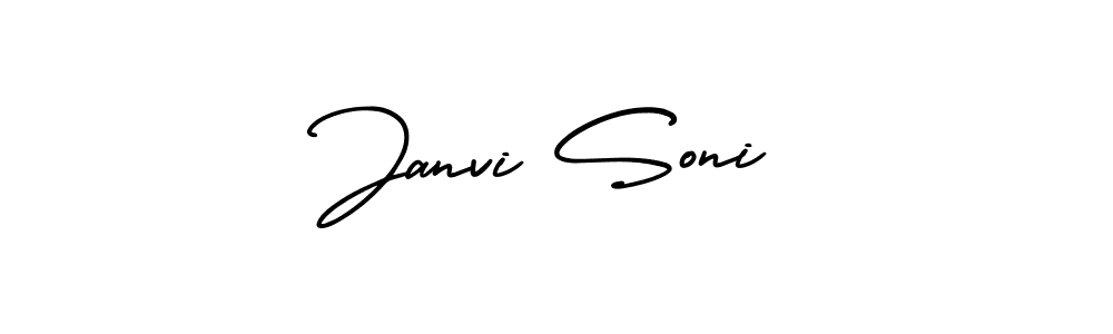 How to make Janvi Soni signature? AmerikaSignatureDemo-Regular is a professional autograph style. Create handwritten signature for Janvi Soni name. Janvi Soni signature style 3 images and pictures png