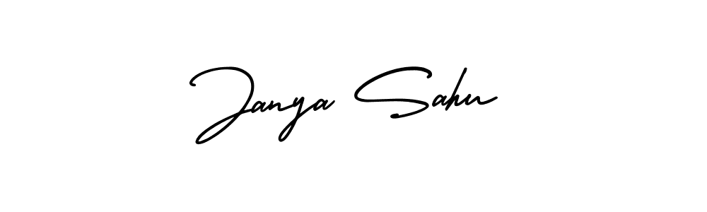Make a beautiful signature design for name Janya Sahu. With this signature (AmerikaSignatureDemo-Regular) style, you can create a handwritten signature for free. Janya Sahu signature style 3 images and pictures png