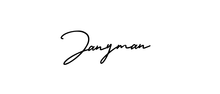 Make a beautiful signature design for name Janyman. With this signature (AmerikaSignatureDemo-Regular) style, you can create a handwritten signature for free. Janyman signature style 3 images and pictures png