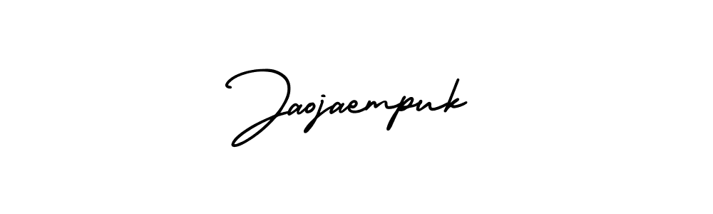 Use a signature maker to create a handwritten signature online. With this signature software, you can design (AmerikaSignatureDemo-Regular) your own signature for name Jaojaempuk. Jaojaempuk signature style 3 images and pictures png