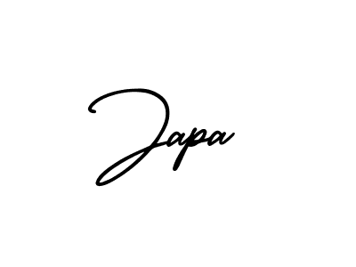 How to Draw Japa signature style? AmerikaSignatureDemo-Regular is a latest design signature styles for name Japa. Japa signature style 3 images and pictures png