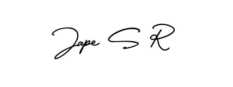 It looks lik you need a new signature style for name Jape S R. Design unique handwritten (AmerikaSignatureDemo-Regular) signature with our free signature maker in just a few clicks. Jape S R signature style 3 images and pictures png