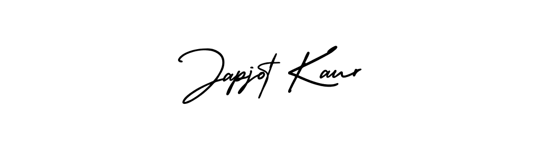 How to make Japjot Kaur name signature. Use AmerikaSignatureDemo-Regular style for creating short signs online. This is the latest handwritten sign. Japjot Kaur signature style 3 images and pictures png