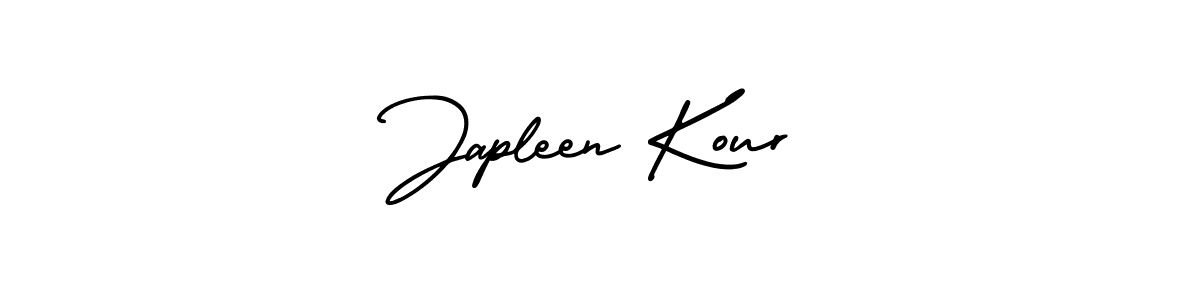 Make a beautiful signature design for name Japleen Kour. With this signature (AmerikaSignatureDemo-Regular) style, you can create a handwritten signature for free. Japleen Kour signature style 3 images and pictures png