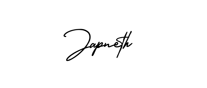 Japneth stylish signature style. Best Handwritten Sign (AmerikaSignatureDemo-Regular) for my name. Handwritten Signature Collection Ideas for my name Japneth. Japneth signature style 3 images and pictures png