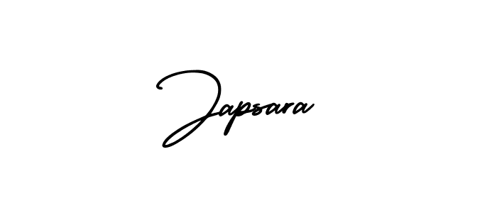 The best way (AmerikaSignatureDemo-Regular) to make a short signature is to pick only two or three words in your name. The name Japsara include a total of six letters. For converting this name. Japsara signature style 3 images and pictures png