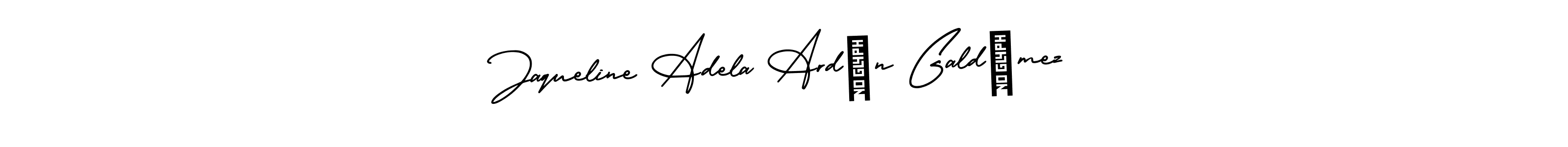 Make a beautiful signature design for name Jaqueline Adela Ardón Galdámez. Use this online signature maker to create a handwritten signature for free. Jaqueline Adela Ardón Galdámez signature style 3 images and pictures png