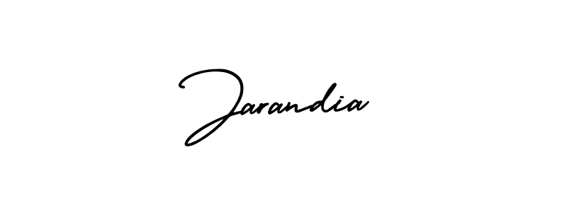 It looks lik you need a new signature style for name Jarandia. Design unique handwritten (AmerikaSignatureDemo-Regular) signature with our free signature maker in just a few clicks. Jarandia signature style 3 images and pictures png