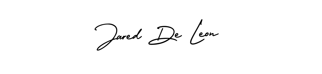 Make a beautiful signature design for name Jared De Leon. With this signature (AmerikaSignatureDemo-Regular) style, you can create a handwritten signature for free. Jared De Leon signature style 3 images and pictures png