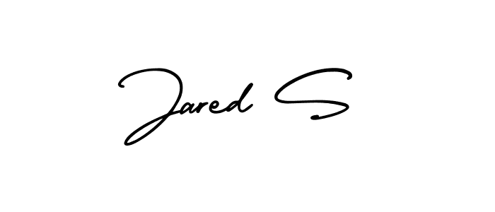 Create a beautiful signature design for name Jared S. With this signature (AmerikaSignatureDemo-Regular) fonts, you can make a handwritten signature for free. Jared S signature style 3 images and pictures png