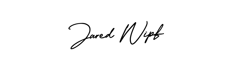 Jared Wipf stylish signature style. Best Handwritten Sign (AmerikaSignatureDemo-Regular) for my name. Handwritten Signature Collection Ideas for my name Jared Wipf. Jared Wipf signature style 3 images and pictures png