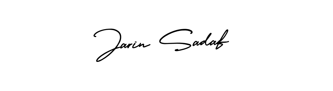 Make a beautiful signature design for name Jarin Sadaf. With this signature (AmerikaSignatureDemo-Regular) style, you can create a handwritten signature for free. Jarin Sadaf signature style 3 images and pictures png