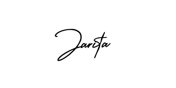 Check out images of Autograph of Jarita name. Actor Jarita Signature Style. AmerikaSignatureDemo-Regular is a professional sign style online. Jarita signature style 3 images and pictures png
