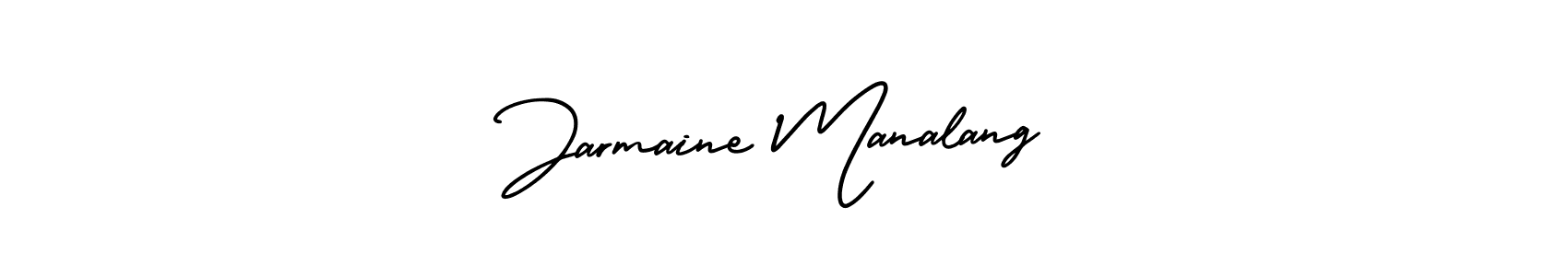 Make a short Jarmaine Manalang signature style. Manage your documents anywhere anytime using AmerikaSignatureDemo-Regular. Create and add eSignatures, submit forms, share and send files easily. Jarmaine Manalang signature style 3 images and pictures png