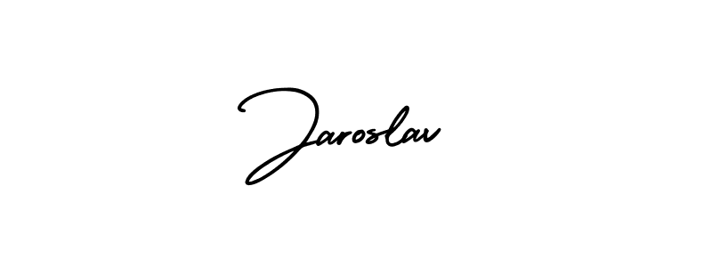 This is the best signature style for the Jaroslav name. Also you like these signature font (AmerikaSignatureDemo-Regular). Mix name signature. Jaroslav signature style 3 images and pictures png