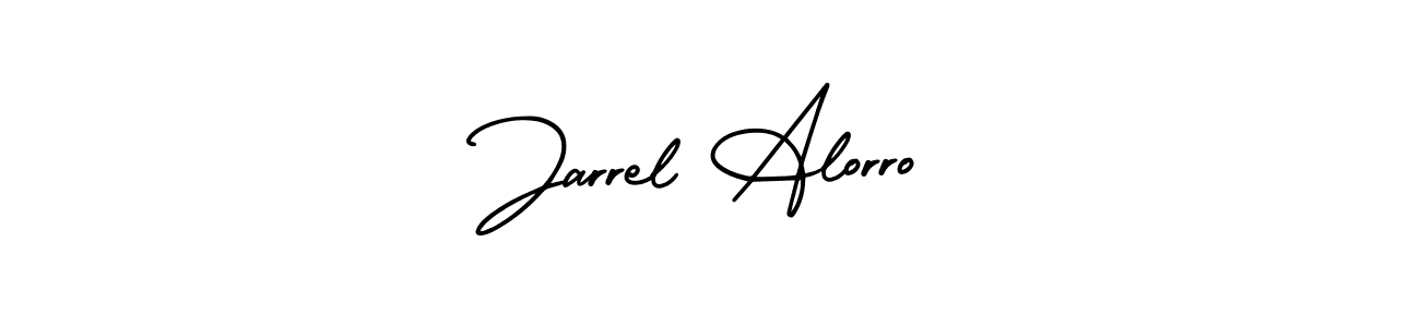 Design your own signature with our free online signature maker. With this signature software, you can create a handwritten (AmerikaSignatureDemo-Regular) signature for name Jarrel Alorro. Jarrel Alorro signature style 3 images and pictures png