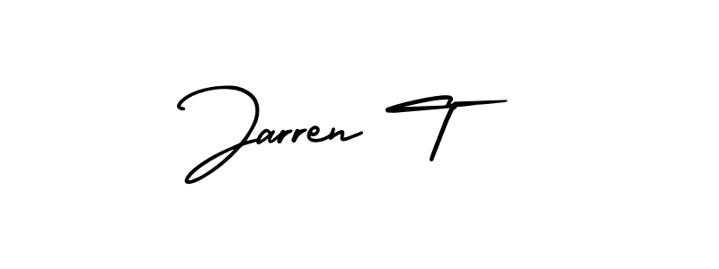 Similarly AmerikaSignatureDemo-Regular is the best handwritten signature design. Signature creator online .You can use it as an online autograph creator for name Jarren T. Jarren T signature style 3 images and pictures png