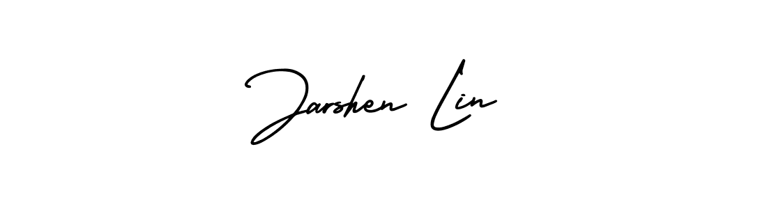 Similarly AmerikaSignatureDemo-Regular is the best handwritten signature design. Signature creator online .You can use it as an online autograph creator for name Jarshen Lin. Jarshen Lin signature style 3 images and pictures png