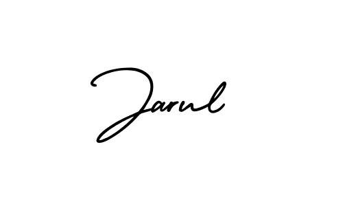AmerikaSignatureDemo-Regular is a professional signature style that is perfect for those who want to add a touch of class to their signature. It is also a great choice for those who want to make their signature more unique. Get Jarul name to fancy signature for free. Jarul signature style 3 images and pictures png