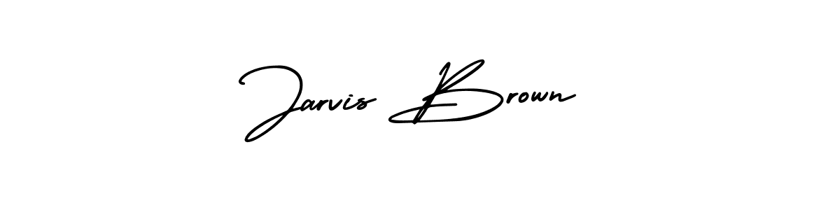 You should practise on your own different ways (AmerikaSignatureDemo-Regular) to write your name (Jarvis Brown) in signature. don't let someone else do it for you. Jarvis Brown signature style 3 images and pictures png