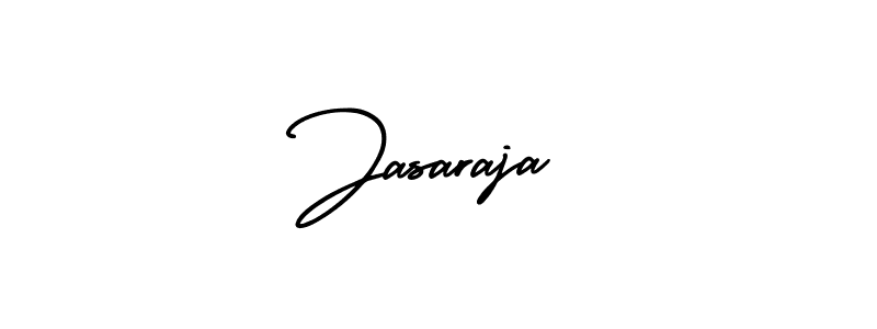 How to make Jasaraja name signature. Use AmerikaSignatureDemo-Regular style for creating short signs online. This is the latest handwritten sign. Jasaraja signature style 3 images and pictures png