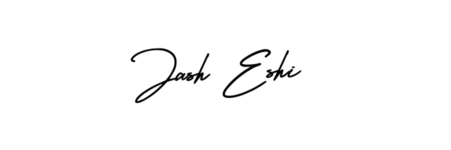 Create a beautiful signature design for name Jash Eshi. With this signature (AmerikaSignatureDemo-Regular) fonts, you can make a handwritten signature for free. Jash Eshi signature style 3 images and pictures png