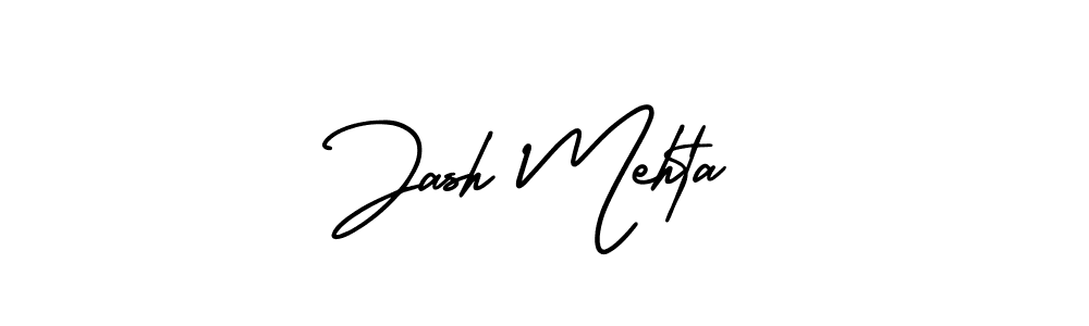 It looks lik you need a new signature style for name Jash Mehta. Design unique handwritten (AmerikaSignatureDemo-Regular) signature with our free signature maker in just a few clicks. Jash Mehta signature style 3 images and pictures png