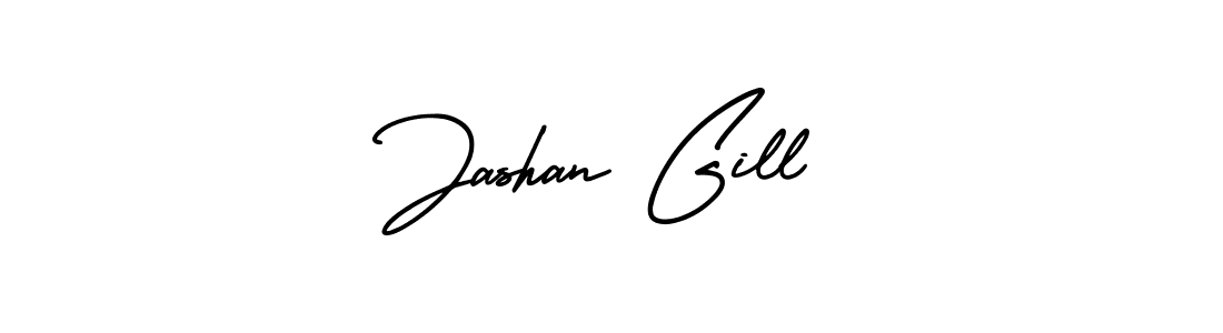 It looks lik you need a new signature style for name Jashan Gill. Design unique handwritten (AmerikaSignatureDemo-Regular) signature with our free signature maker in just a few clicks. Jashan Gill signature style 3 images and pictures png