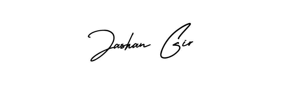 You should practise on your own different ways (AmerikaSignatureDemo-Regular) to write your name (Jashan Gir) in signature. don't let someone else do it for you. Jashan Gir signature style 3 images and pictures png