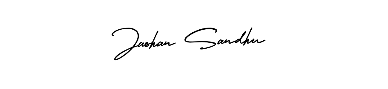 Design your own signature with our free online signature maker. With this signature software, you can create a handwritten (AmerikaSignatureDemo-Regular) signature for name Jashan Sandhu. Jashan Sandhu signature style 3 images and pictures png