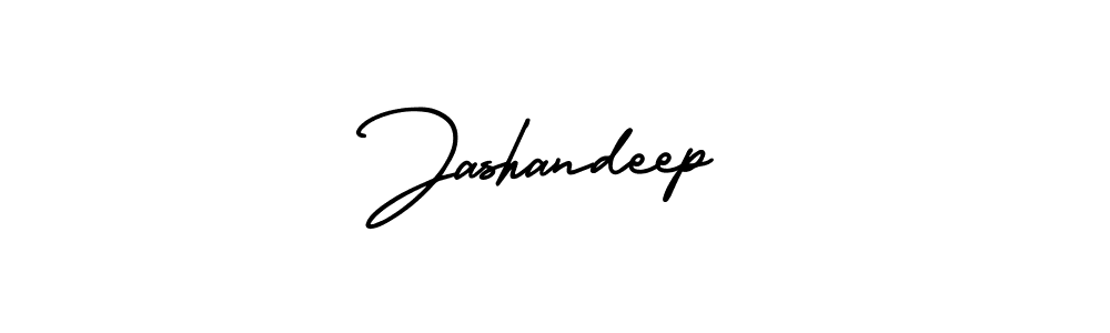The best way (AmerikaSignatureDemo-Regular) to make a short signature is to pick only two or three words in your name. The name Jashandeep include a total of six letters. For converting this name. Jashandeep signature style 3 images and pictures png