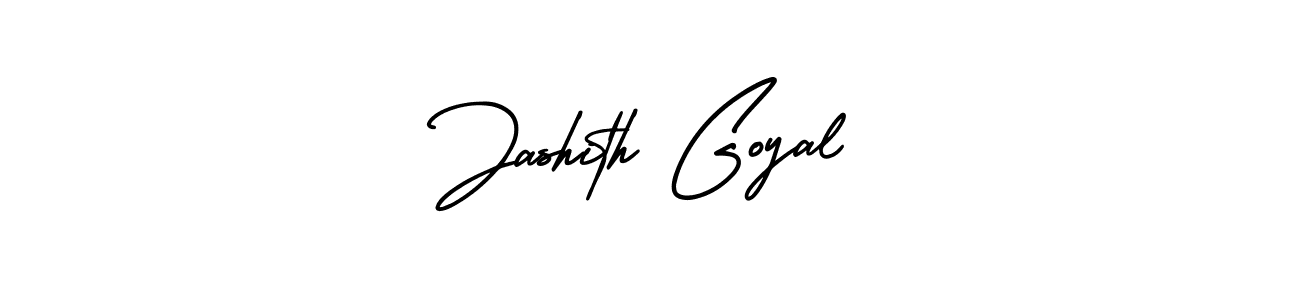 How to make Jashith Goyal name signature. Use AmerikaSignatureDemo-Regular style for creating short signs online. This is the latest handwritten sign. Jashith Goyal signature style 3 images and pictures png