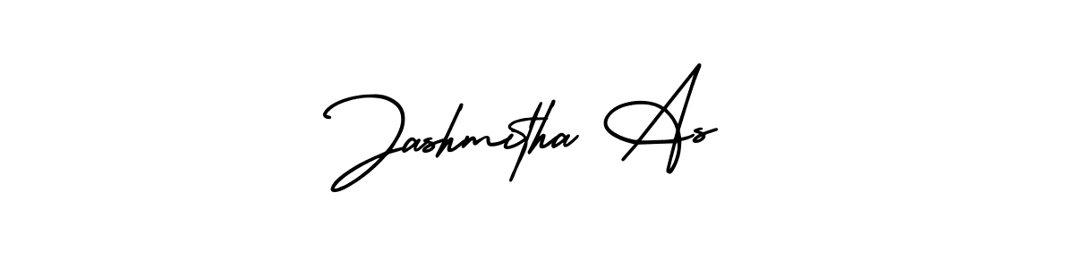 Jashmitha As stylish signature style. Best Handwritten Sign (AmerikaSignatureDemo-Regular) for my name. Handwritten Signature Collection Ideas for my name Jashmitha As. Jashmitha As signature style 3 images and pictures png
