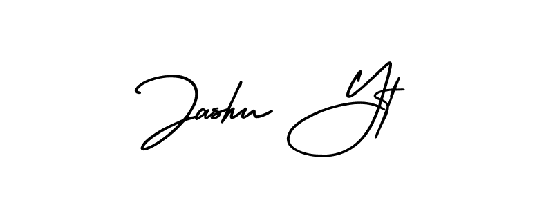 Also You can easily find your signature by using the search form. We will create Jashu Yt name handwritten signature images for you free of cost using AmerikaSignatureDemo-Regular sign style. Jashu Yt signature style 3 images and pictures png