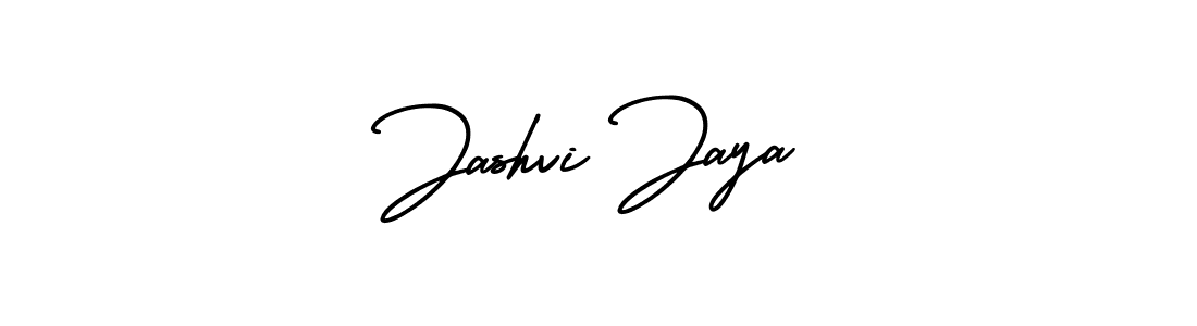 The best way (AmerikaSignatureDemo-Regular) to make a short signature is to pick only two or three words in your name. The name Jashvi Jaya include a total of six letters. For converting this name. Jashvi Jaya signature style 3 images and pictures png