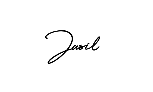 Design your own signature with our free online signature maker. With this signature software, you can create a handwritten (AmerikaSignatureDemo-Regular) signature for name Jasil. Jasil signature style 3 images and pictures png
