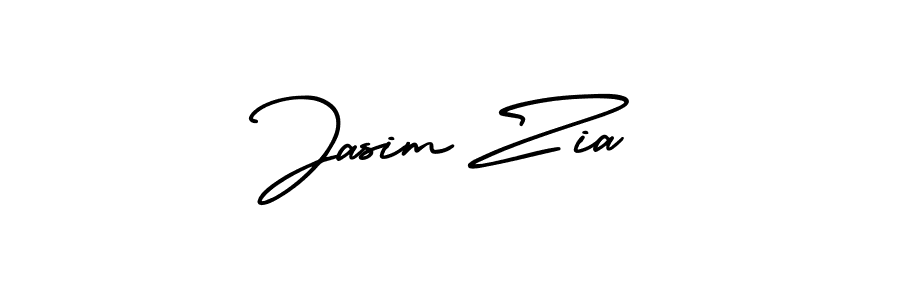 How to make Jasim Zia name signature. Use AmerikaSignatureDemo-Regular style for creating short signs online. This is the latest handwritten sign. Jasim Zia signature style 3 images and pictures png