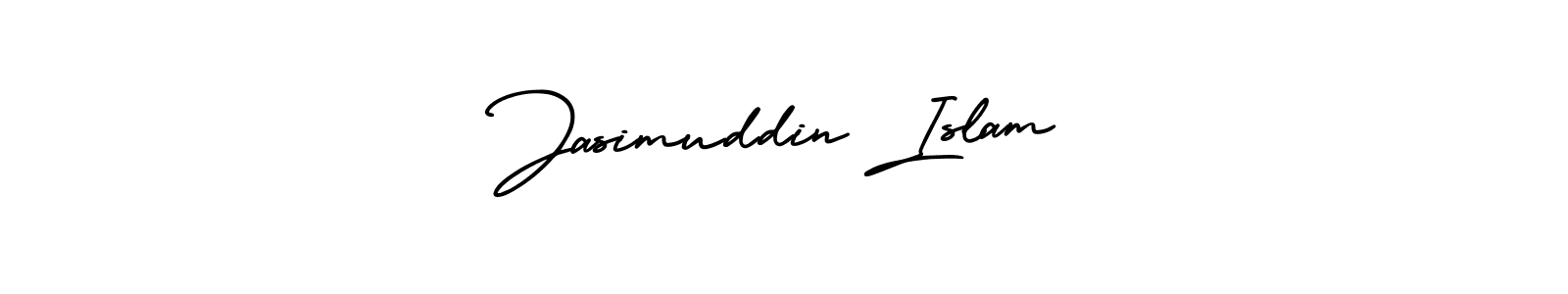You should practise on your own different ways (AmerikaSignatureDemo-Regular) to write your name (Jasimuddin Islam) in signature. don't let someone else do it for you. Jasimuddin Islam signature style 3 images and pictures png