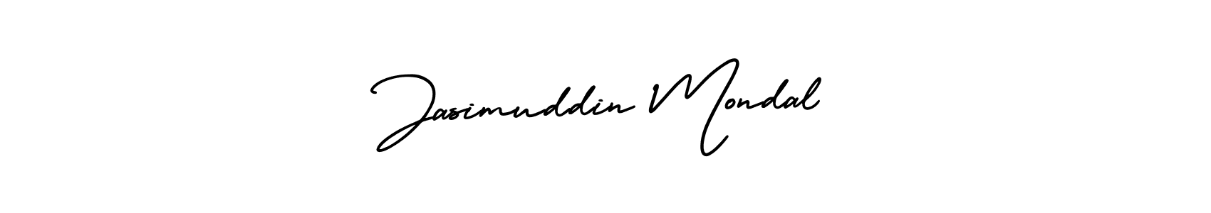 Make a beautiful signature design for name Jasimuddin Mondal. With this signature (AmerikaSignatureDemo-Regular) style, you can create a handwritten signature for free. Jasimuddin Mondal signature style 3 images and pictures png