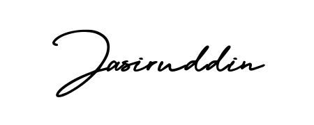 Get an exclusive digital autograph for Jasiruddin. The AmerikaSignatureDemo-Regular typeface captures the charm of real penmanship on paper. Jasiruddin signature style 3 images and pictures png