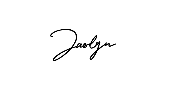 Best and Professional Signature Style for Jaslyn. AmerikaSignatureDemo-Regular Best Signature Style Collection. Jaslyn signature style 3 images and pictures png