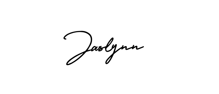 You should practise on your own different ways (AmerikaSignatureDemo-Regular) to write your name (Jaslynn) in signature. don't let someone else do it for you. Jaslynn signature style 3 images and pictures png