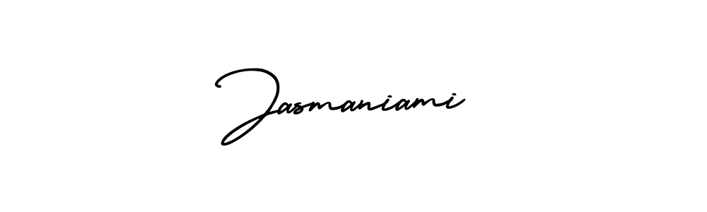 Design your own signature with our free online signature maker. With this signature software, you can create a handwritten (AmerikaSignatureDemo-Regular) signature for name Jasmaniami. Jasmaniami signature style 3 images and pictures png