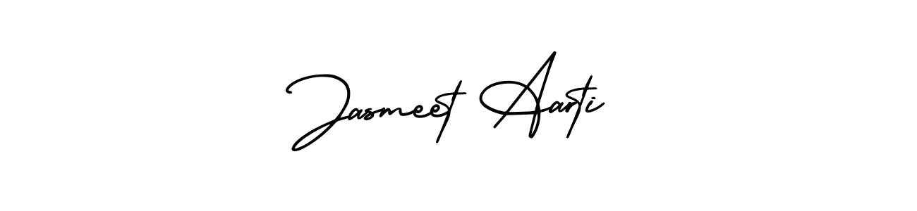 It looks lik you need a new signature style for name Jasmeet Aarti. Design unique handwritten (AmerikaSignatureDemo-Regular) signature with our free signature maker in just a few clicks. Jasmeet Aarti signature style 3 images and pictures png