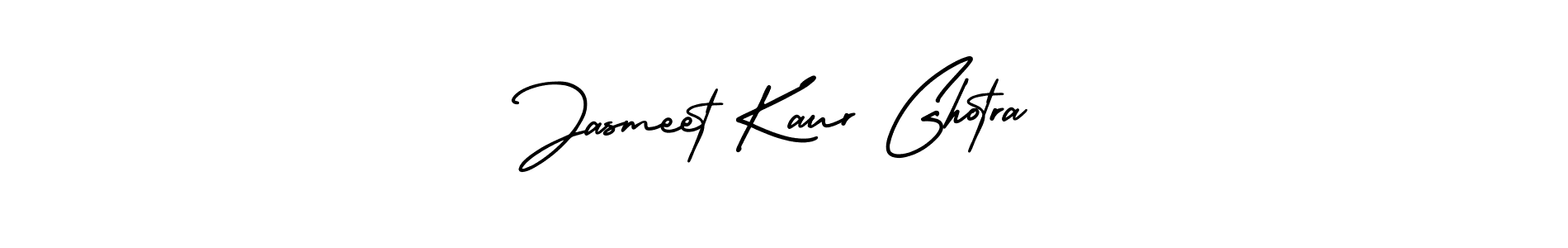 How to make Jasmeet Kaur Ghotra name signature. Use AmerikaSignatureDemo-Regular style for creating short signs online. This is the latest handwritten sign. Jasmeet Kaur Ghotra signature style 3 images and pictures png