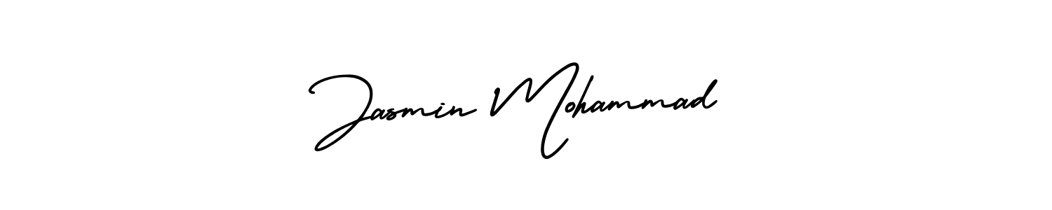 How to make Jasmin Mohammad signature? AmerikaSignatureDemo-Regular is a professional autograph style. Create handwritten signature for Jasmin Mohammad name. Jasmin Mohammad signature style 3 images and pictures png