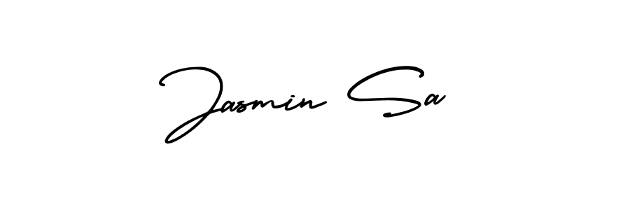 if you are searching for the best signature style for your name Jasmin Sa. so please give up your signature search. here we have designed multiple signature styles  using AmerikaSignatureDemo-Regular. Jasmin Sa signature style 3 images and pictures png