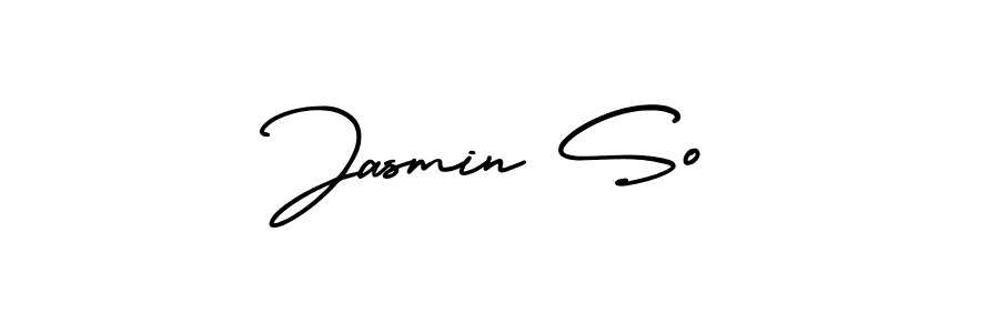 It looks lik you need a new signature style for name Jasmin So. Design unique handwritten (AmerikaSignatureDemo-Regular) signature with our free signature maker in just a few clicks. Jasmin So signature style 3 images and pictures png