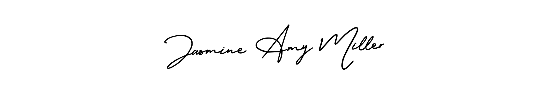 Use a signature maker to create a handwritten signature online. With this signature software, you can design (AmerikaSignatureDemo-Regular) your own signature for name Jasmine Amy Miller. Jasmine Amy Miller signature style 3 images and pictures png